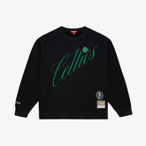 Boston Celtics Women's Hardwood Classics Script Lightweight Sweatshirt - Black online