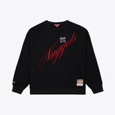 Denver Nuggets Women's Hardwood Classics Script Lightweight Sweatshirt sale - Black online