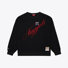 Denver Nuggets Women's Hardwood Classics Script Lightweight Sweatshirt sale - Black online