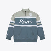 New York Knicks Thunderstorm Head Coach Quarter-Zip Jacket - Blue online
