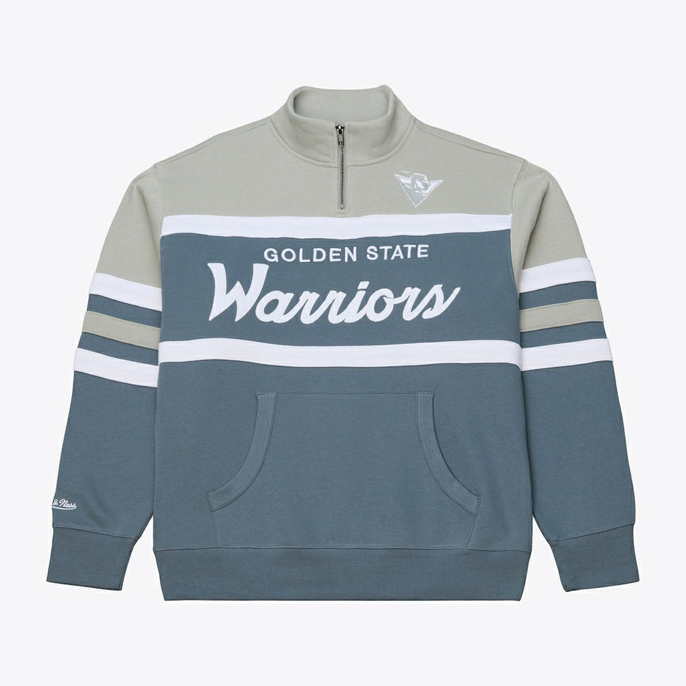 Golden State Warriors Thunderstorm Head Coach Quarter-Zip Jacket sale - Blue discount