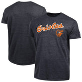 Baltimore Orioles Champion Cooperstown Wordmark Lockup Tri-Blend T-Shirt Black