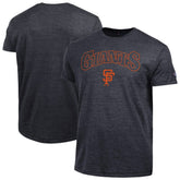 San Francisco Giants Champion Cooperstown Wordmark Lockup Tri-Blend T-Shirt Black