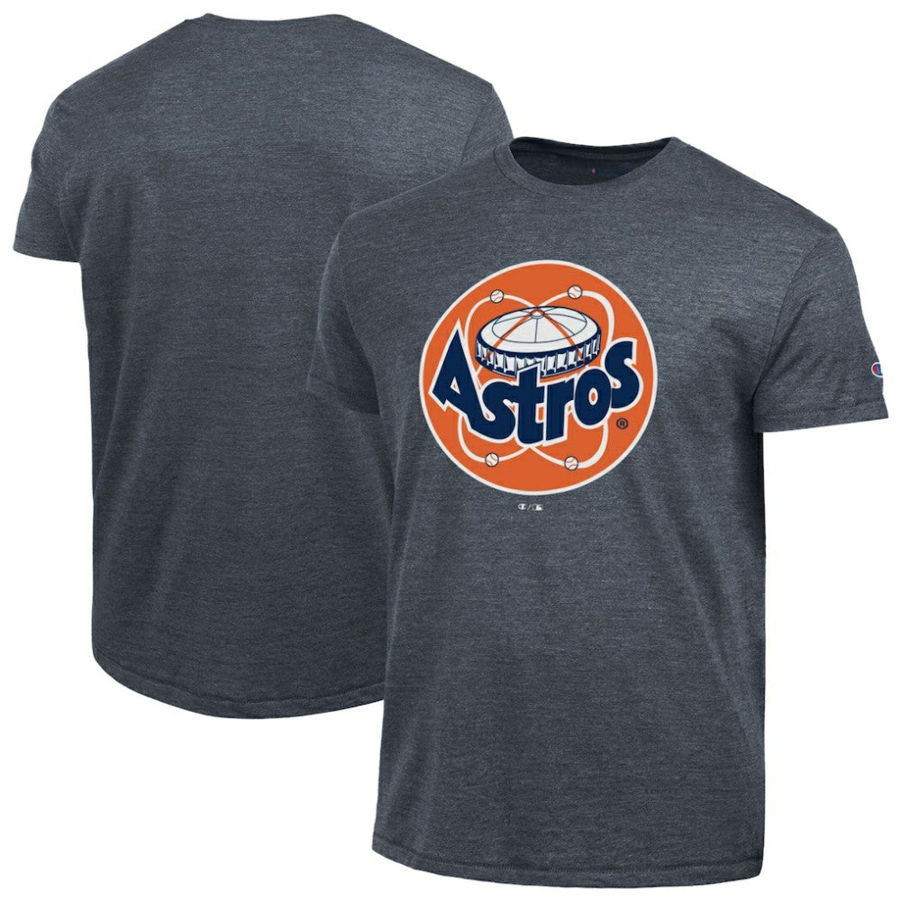 Houston Astros Champion Cooperstown Logo Tri-Blend T-Shirt Navy