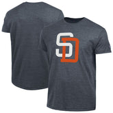 San Diego Padres Champion Cooperstown Logo Tri-Blend T-Shirt Navy