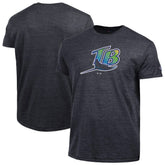 Tampa Bay Rays Champion Cooperstown Logo Tri-Blend T-Shirt Black