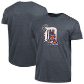 Detroit Tigers Champion Cooperstown Logo Tri-Blend T-Shirt Navy