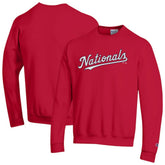 Washington Nationals Champion Powerblend Wordmark Sweatshirt Red