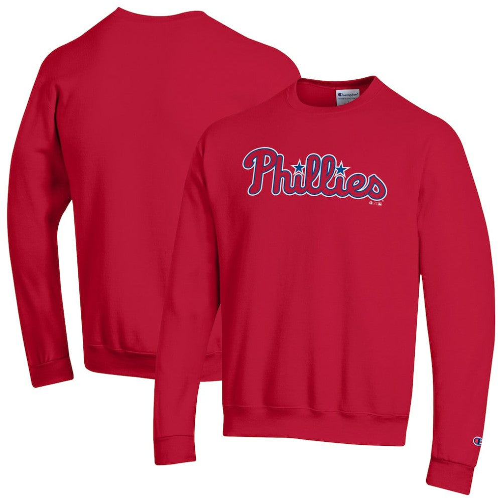 Philadelphia Phillies Champion Powerblend Wordmark Sweatshirt Red