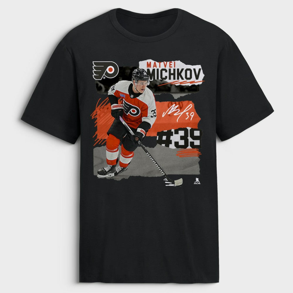 Matvei Michkov Philadelphia Flyers Fresh Ice T-Shirt - Black T-shirts