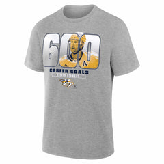 Steven Stamkos Nashville Predators 600th Career Goal T-Shirt - Gray T-shirts
