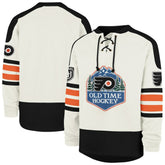Philadelphia Flyers '47 Pond Hockey Trio Eternal Lacer Sweatshirt - Cream Sweatshirts