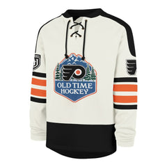 Philadelphia Flyers '47 Pond Hockey Trio Eternal Lacer Sweatshirt - Cream Sweatshirts