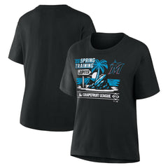 Miami Marlins Women's 2026 Spring Training Grapefruit League Hometown Special T-Shirt Black