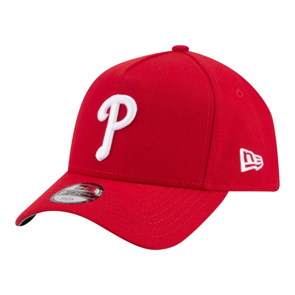 Philadelphia Phillies Youth 9FORTY A-Frame Adjustable Hat Red