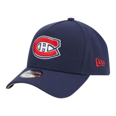 Montreal Canadiens New Era Youth 9FORTY A-Frame Adjustable Hat - Navy Hats