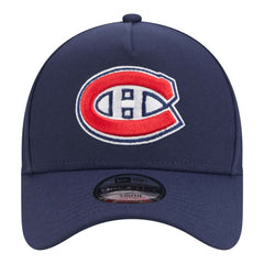 Montreal Canadiens New Era Youth 9FORTY A-Frame Adjustable Hat - Navy Hats