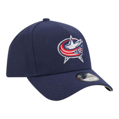 Columbus Blue Jackets New Era Youth 9FORTY A-Frame Adjustable Hat - Navy Hats