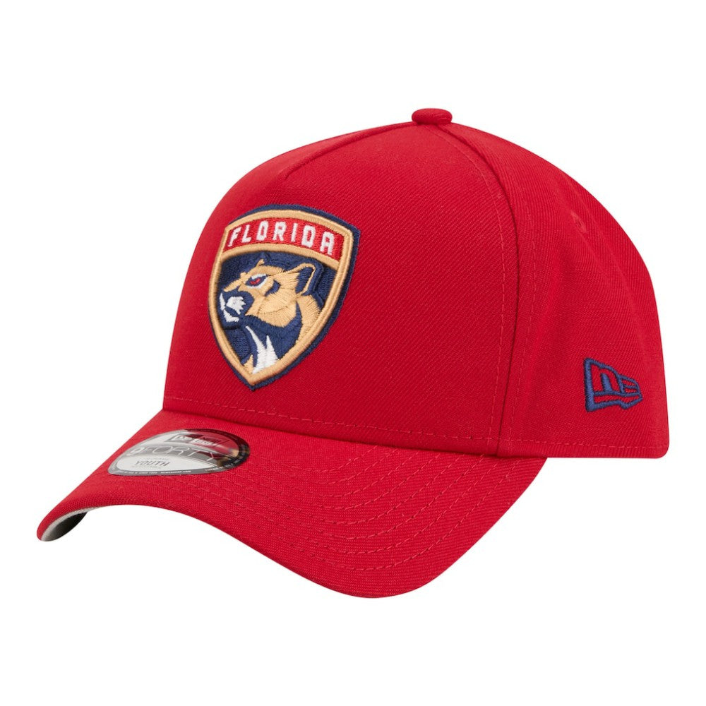 Florida Panthers New Era Youth 9FORTY A-Frame Adjustable Hat - Red Hats