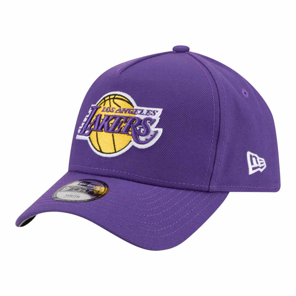 Los Angeles Lakers Youth 9FORTY A-Frame Adjustable Hat - Purple for sale