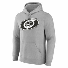 Carolina Hurricanes Big & Tall Personalized Name & Number Monochrome Pullover Hoodie - Gray Hoodies