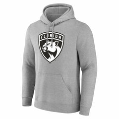 Florida Panthers Big & Tall Personalized Name & Number Monochrome Pullover Hoodie - Gray Hoodies