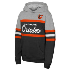 Baltimore Orioles Youth Cooperstown Head Coach Pullover Hoodie Black/Grey