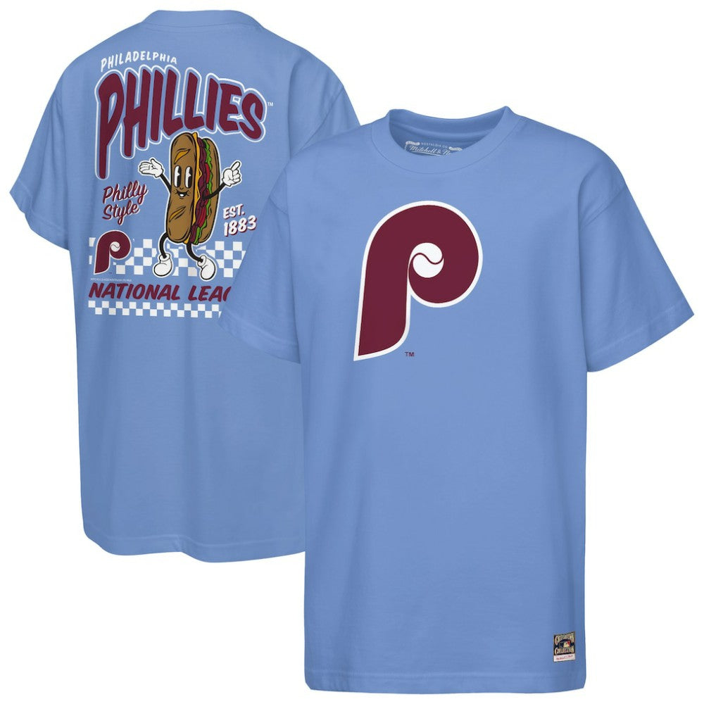 Philadelphia Phillies Cooperstown Concession T-Shirt Light Blue