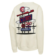 Chicago Cubs Youth Retro Billboard Sweatshirt Natural