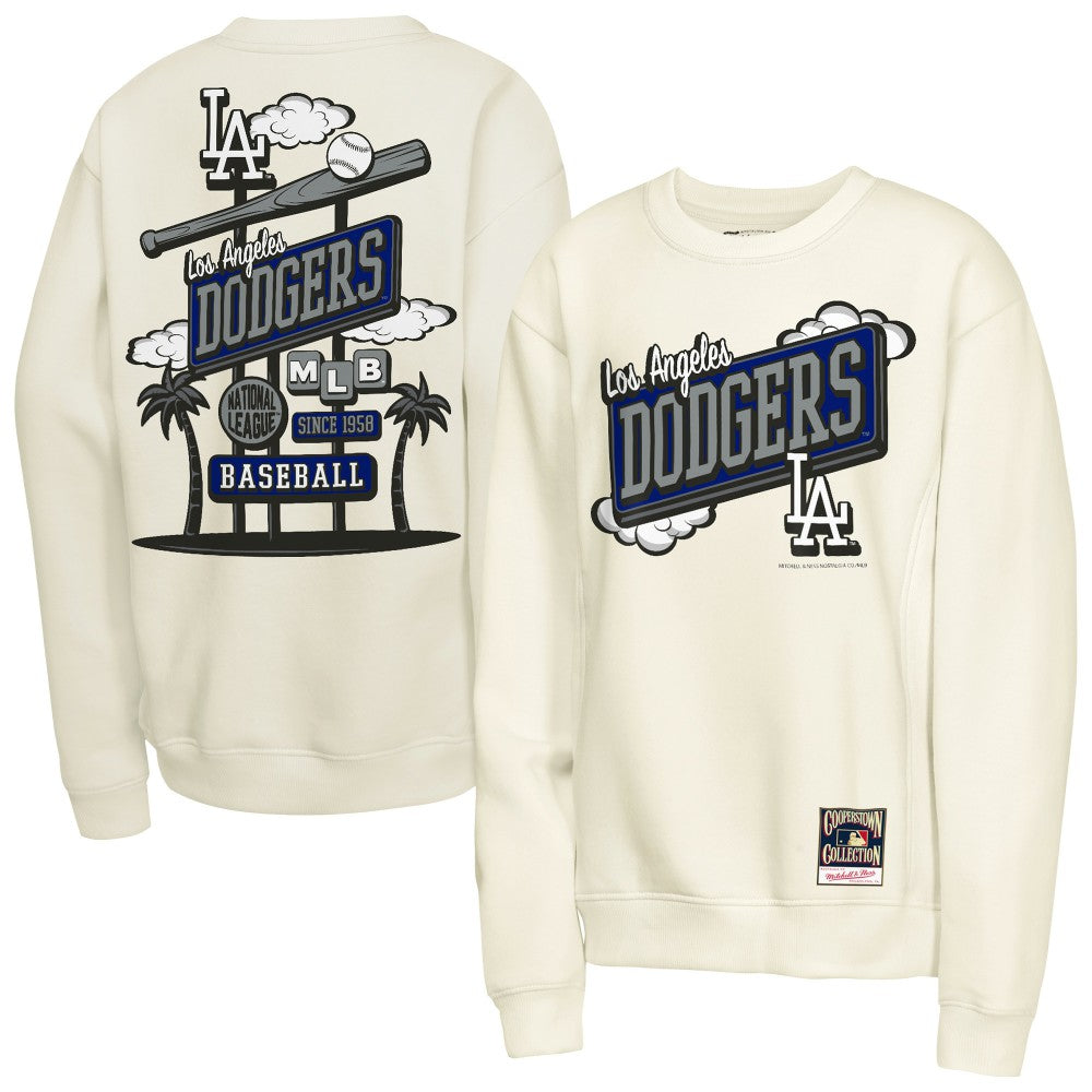 Los Angeles Dodgers Youth Retro Billboard Sweatshirt Natural