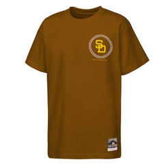 San Diego Padres Youth Cooperstown Rodeo Rope T-Shirt Brown
