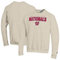 Washington Nationals Champion Eco Powerblend Sweatshirt Oatmeal