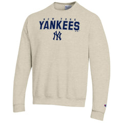 New York Yankees Champion Eco Powerblend Sweatshirt Oatmeal
