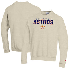 Houston Astros Champion Eco Powerblend Sweatshirt Oatmeal
