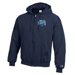Tampa Bay Rays Champion Eco Powerblend Full-Zip Hoodie Navy