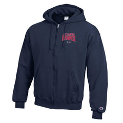 Atlanta Braves Champion Eco Powerblend Full-Zip Hoodie Navy