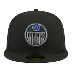 Edmonton Oilers New Era Color Pop 59FIFTY Fitted Hat - Black Hats