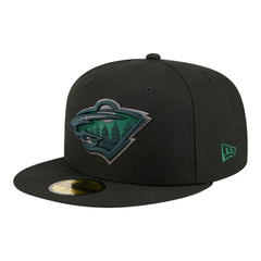 Minnesota Wild New Era Color Pop 59FIFTY Fitted Hat - Black Hats