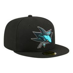 San Jose Sharks New Era Color Pop 59FIFTY Fitted Hat - Black Hats