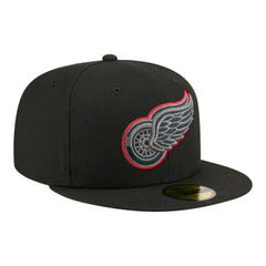 Detroit Red Wings New Era Color Pop 59FIFTY Fitted Hat - Black Hats