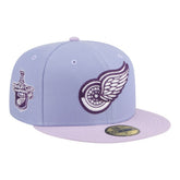 Detroit Red Wings New Era Lavender Bloom 59FIFTY Fitted Hat - Light Purple/Purple Hats