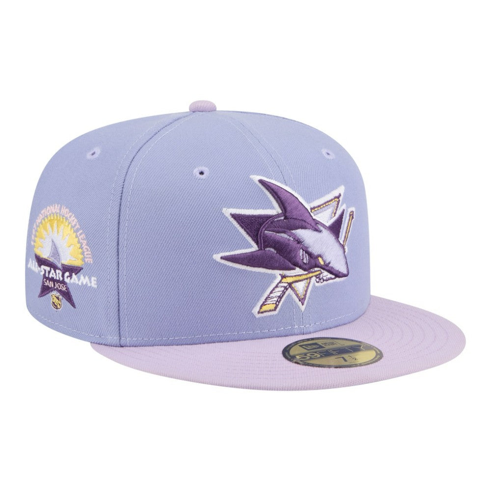 San Jose Sharks New Era Lavender Bloom 59FIFTY Fitted Hat - Light Purple/Purple Hats