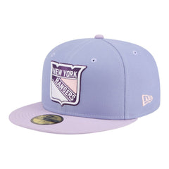 New York Rangers New Era Lavender Bloom 59FIFTY Fitted Hat - Light Purple/Purple Hats