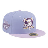 Anaheim Ducks New Era Lavender Bloom 59FIFTY Fitted Hat - Light Purple/Purple Hats