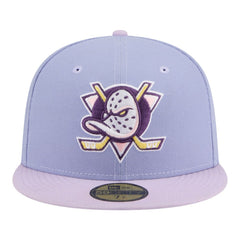 Anaheim Ducks New Era Lavender Bloom 59FIFTY Fitted Hat - Light Purple/Purple Hats