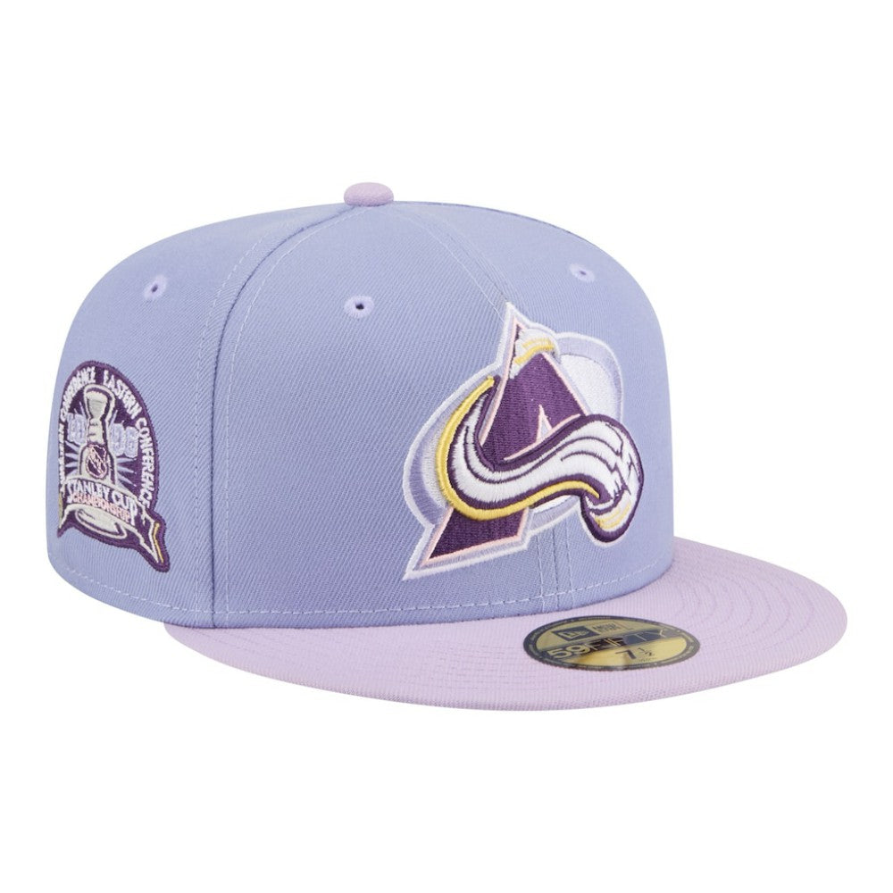 Colorado Avalanche New Era Lavender Bloom 59FIFTY Fitted Hat - Light Purple/Purple Hats