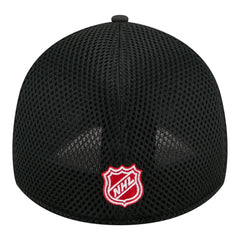 Calgary Flames New Era Logo 39THIRTY Flex Hat - Black Hats
