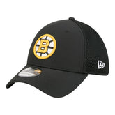 Boston Bruins New Era Logo 39THIRTY Flex Hat - Black Hats