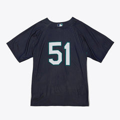 Ichiro Suzuki Seattle Mariners Big & Tall Cooperstown Mesh Batting Practice Jersey Navy