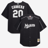 Miguel Cabrera Miami Marlins Big & Tall Cooperstown Mesh Batting Practice Jersey Black